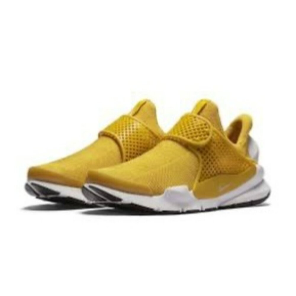 Nike Sock Dart SE Women's Sneakers Yellow/White Size 9 Lightweight & Breathable